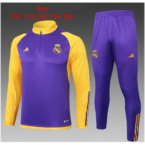 Ensemble d'entraînement pour enfants du Real Madrid Violet 2023/24