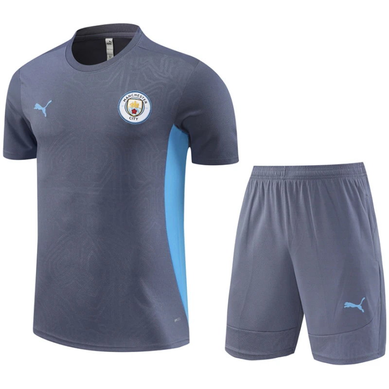 Ensemble d’Entraînement Court Manchester City Gris 2024/25