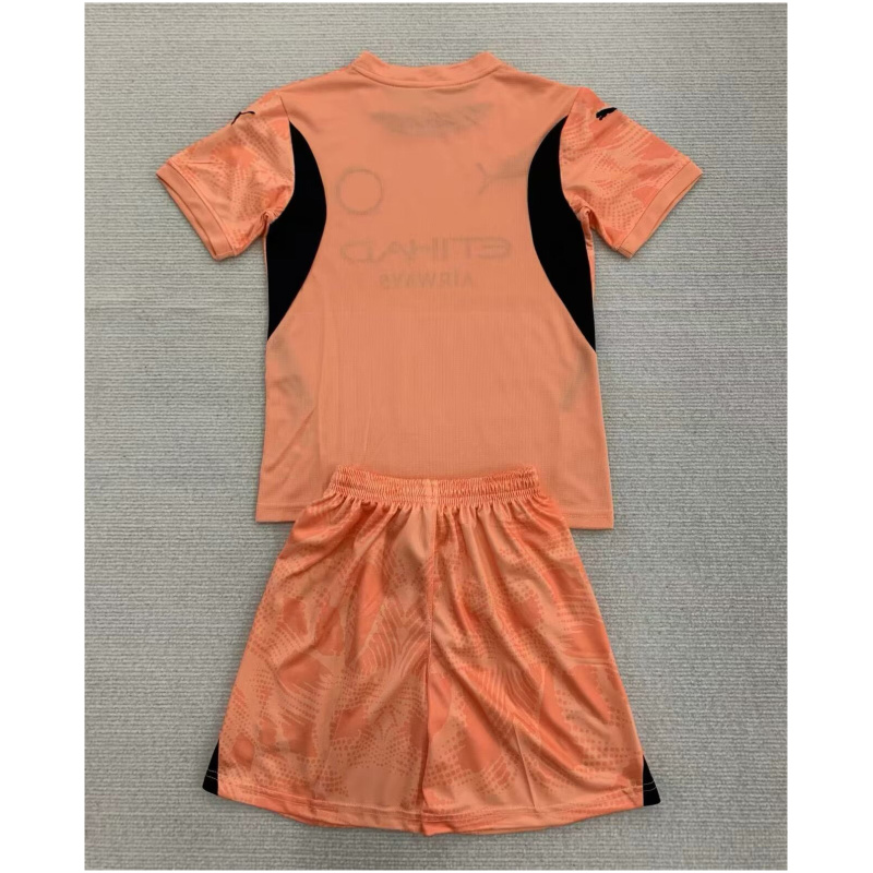 Maillot de Gardien de But Enfant Manchester City Orange 2024/25