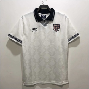 Maillot Domicile Rétro de l’Angleterre 1990