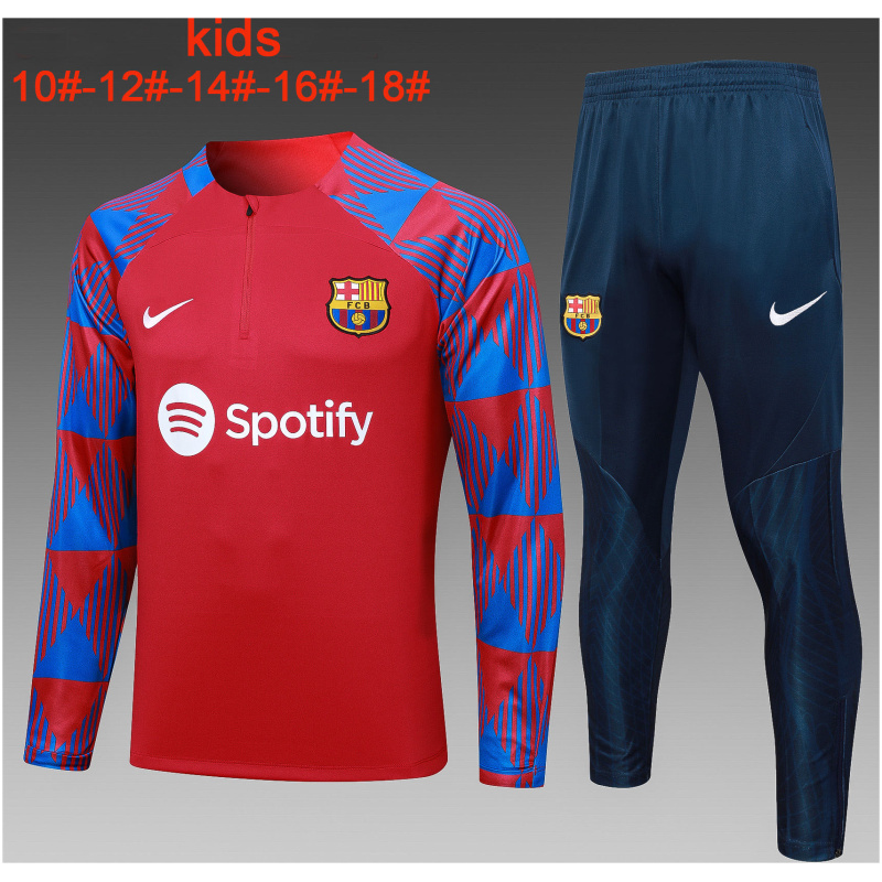 Ensemble d’entraînement pour enfants Barcelone rouge 2023/24