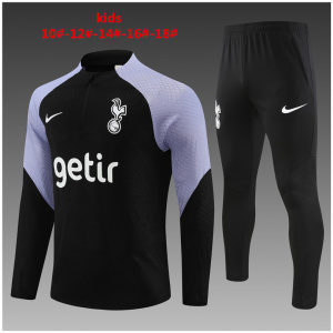 Ensemble d’entraînement pour enfants Tottenham Hotspur Noir 2023/24