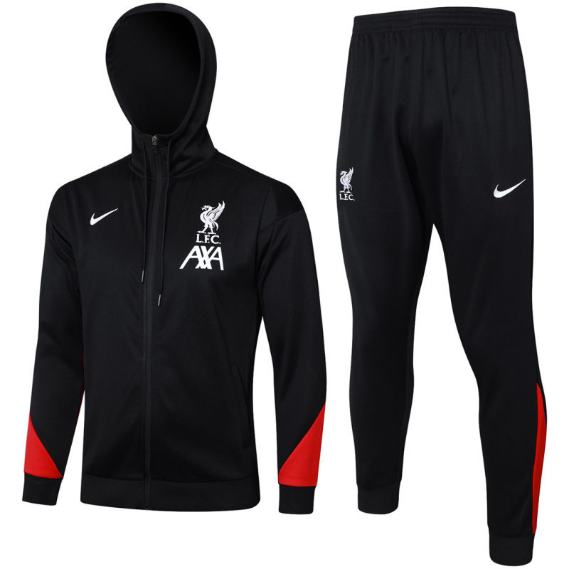 Ensemble d’entraînement Liverpool Veste à Capuche + Pantalon Noir 2024/25