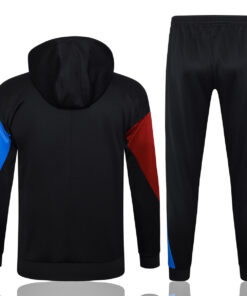 Veste à capuche et pantalon d’entraînement Barcelona Noir 2024/25