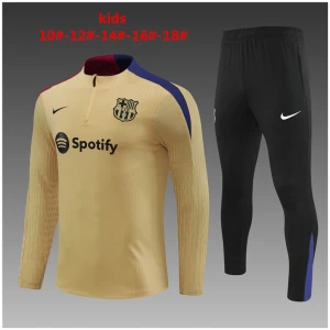 Ensemble d’entraînement pour enfants Barcelone Or 2024/25