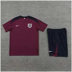 Maillot d'entraînement court pour enfants Angleterre Bourgogne 2024