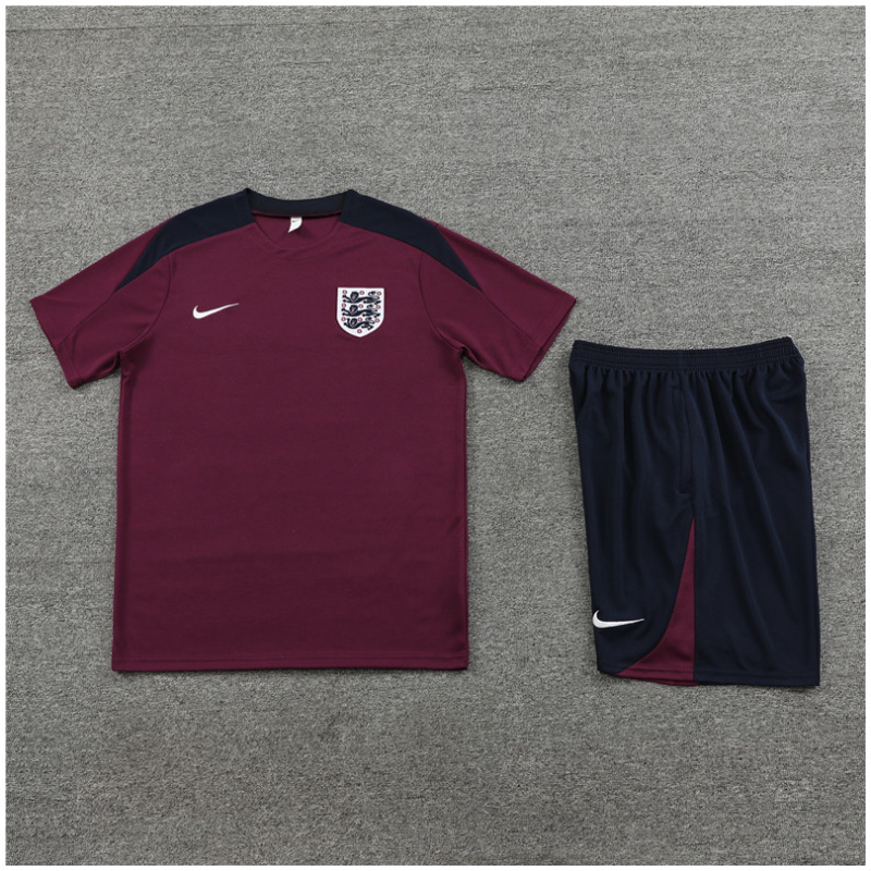 Maillot d’entraînement court pour enfants Angleterre Bourgogne 2024