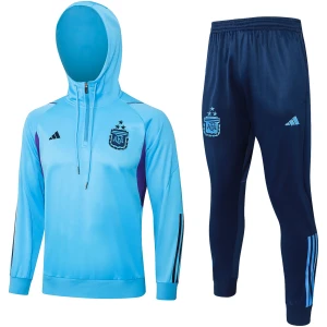 Sweat à capuche Argentine bleu 2024