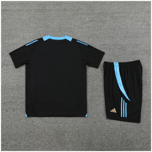 Ensemble d'entraînement court pour enfants Argentine noir 2024