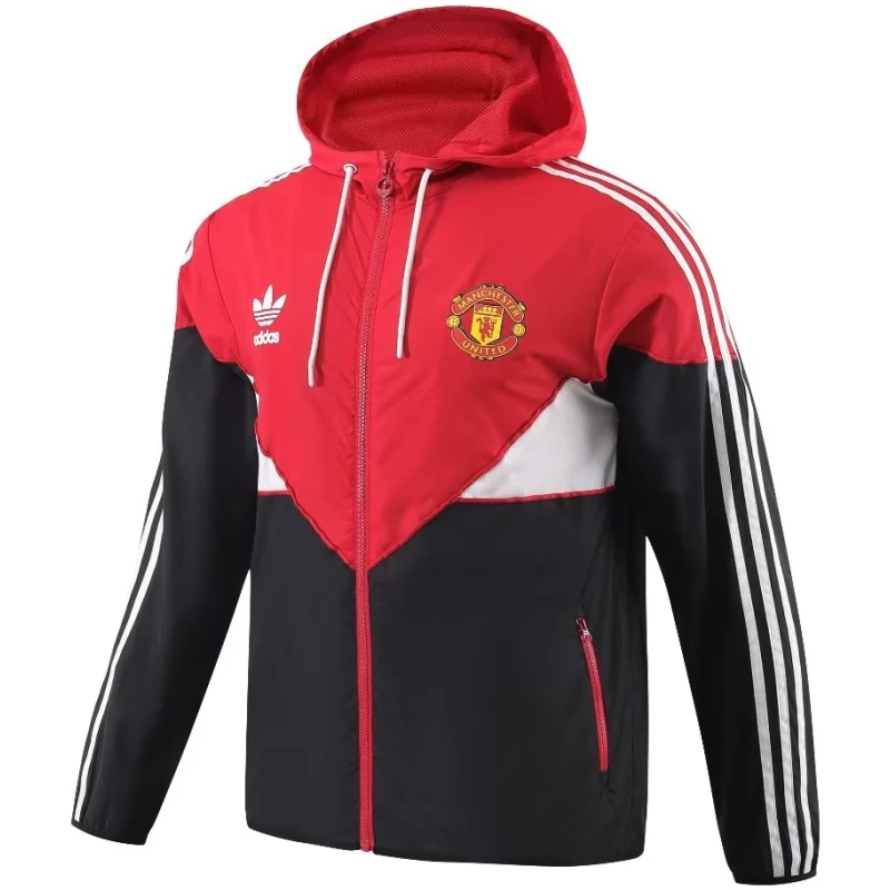 Veste coupe-vent Manchester United toutes saisons Rouge – Noir 2023/24