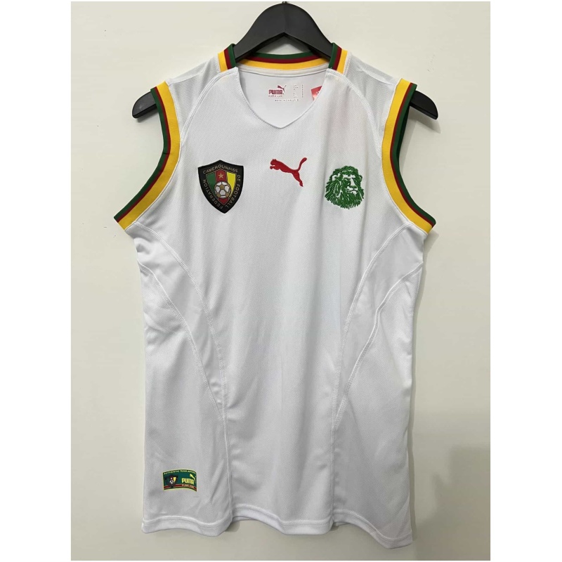 Débardeur rétro Cameroun blanc 2002