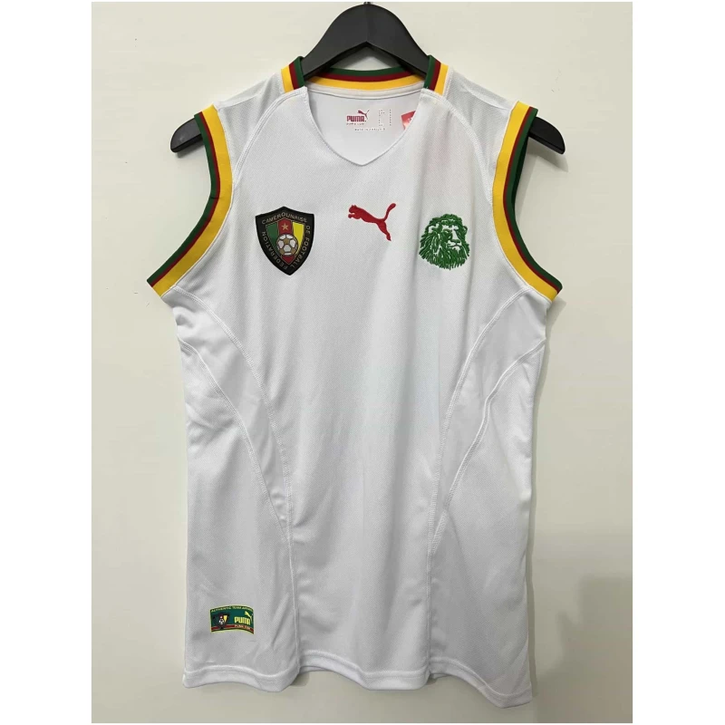 Débardeur rétro Cameroun blanc 2002