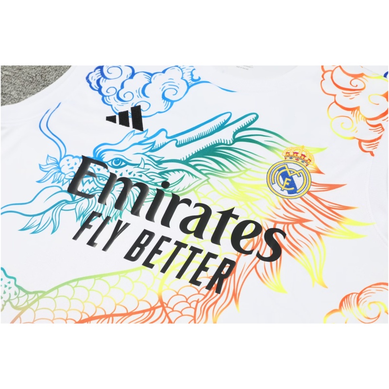Maillot Real Madrid Singlet Costume Dragon Blanc 2024/25