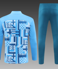 Ensemble d’entraînement enfants Olympique de Marseille motif bleu 2024/25