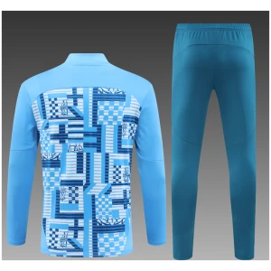 Ensemble d’entraînement enfants Olympique de Marseille motif bleu 2024/25