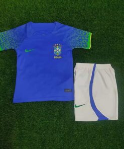Maillot Extérieur Enfants Brésil Coupe du Monde FIFA Qatar 2022