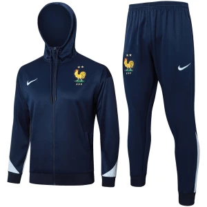 Sweat à Capuche France + Pantalon Survêtement Royal II 2024