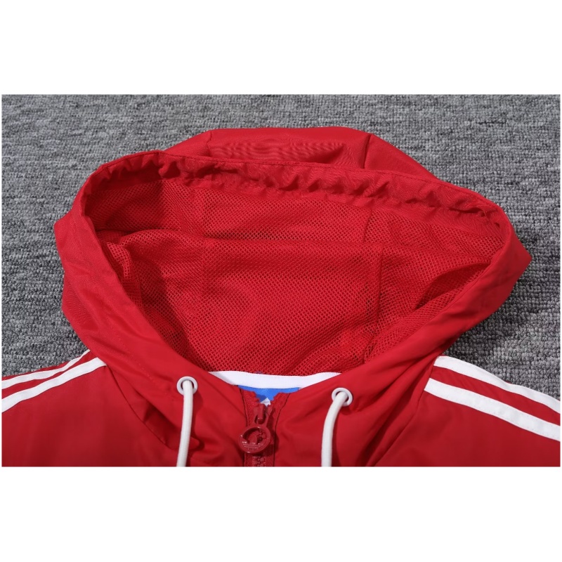 Veste coupe-vent Manchester United toutes saisons Rouge – Noir 2023/24