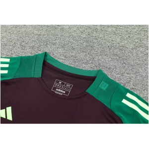 Ensemble d'entraînement court du Mexique bordeaux 2024