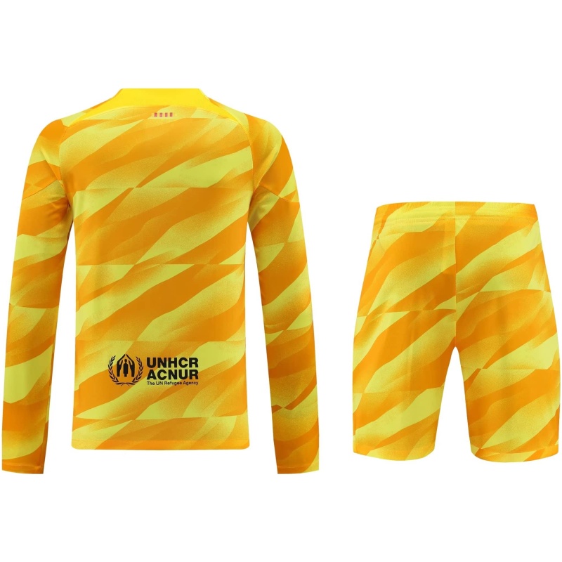 Maillot Jaune à Manches Longues de Gardien de But de Barcelone 2023/24