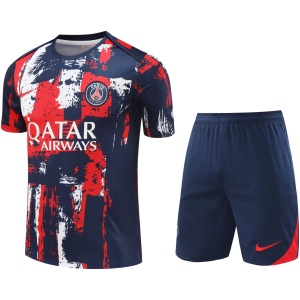 Tenue d’entraînement courte PSG Rouge Royal 2024/25