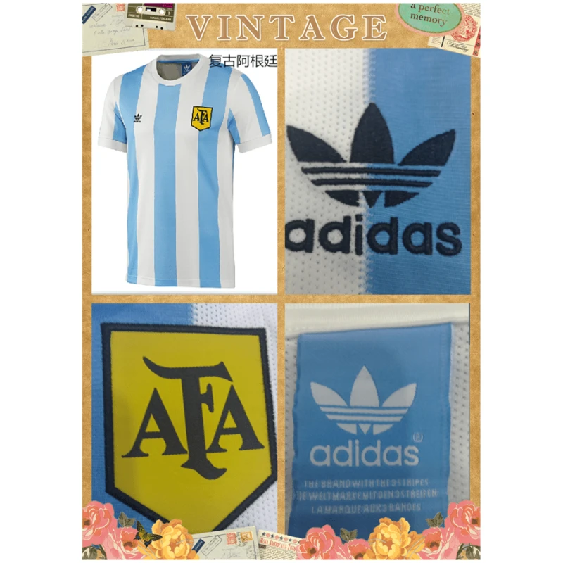 Maillot Domicile Rétro d’Argentine 1978