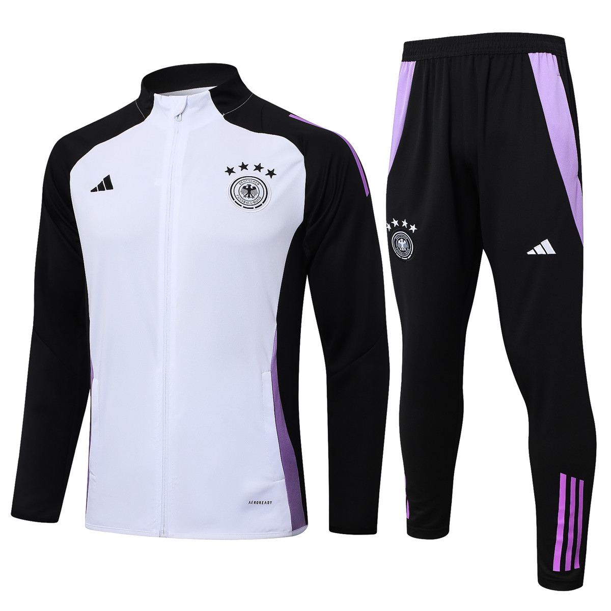 Ensemble d’entraînement Allemagne Veste + Pantalon Blanc 2024