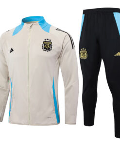 Ensemble d’entraînement Argentine : Veste + Pantalon Crème 2024