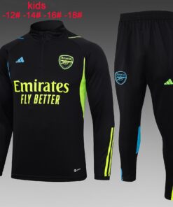 Ensemble d’entraînement Arsenal Enfants Noir 2023/24