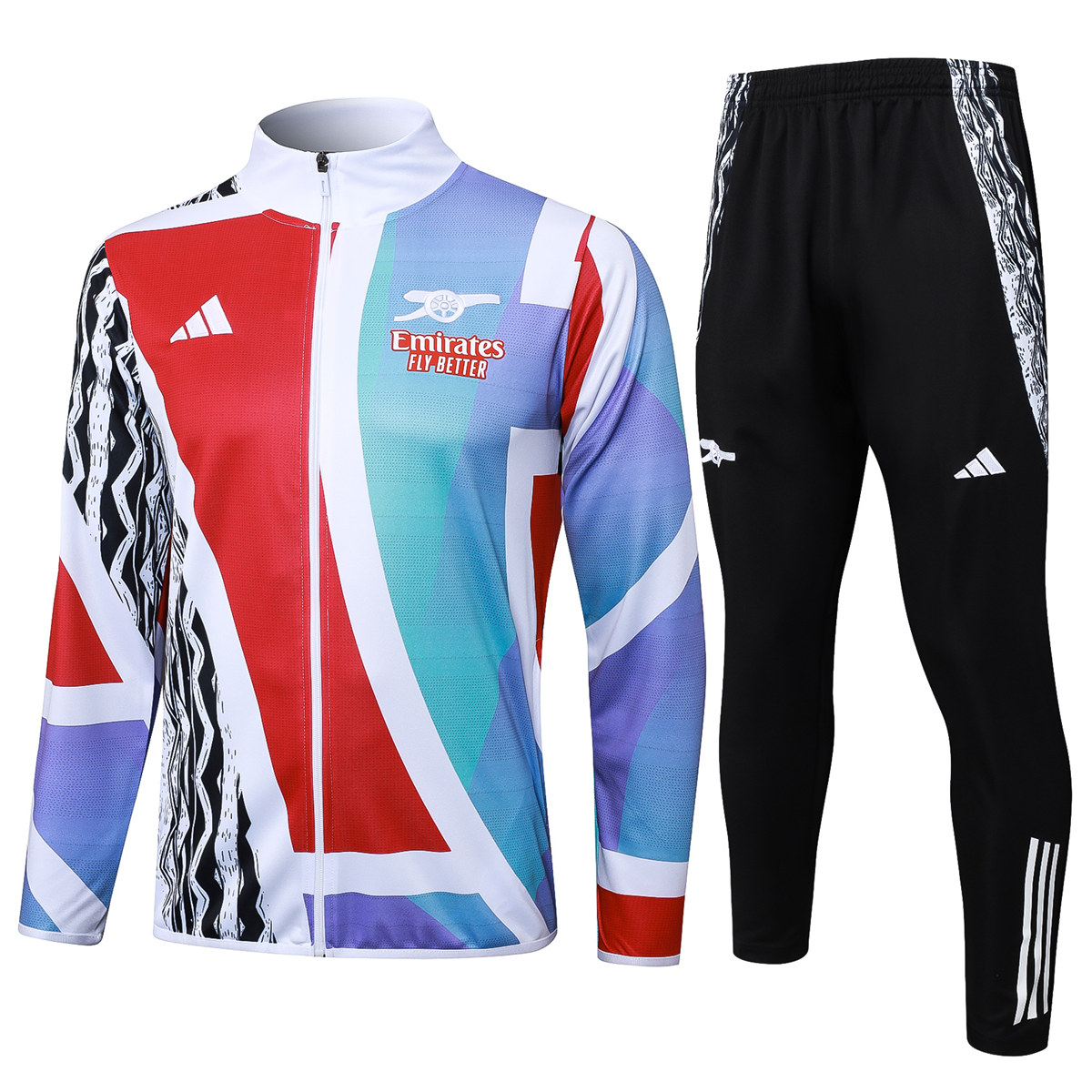 Ensemble d’Entraînement Arsenal Veste + Pantalon Tricolore 2024/25