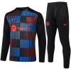 Ensemble d’entraînement Barcelone Noir à Rayures Verticales 2024/25