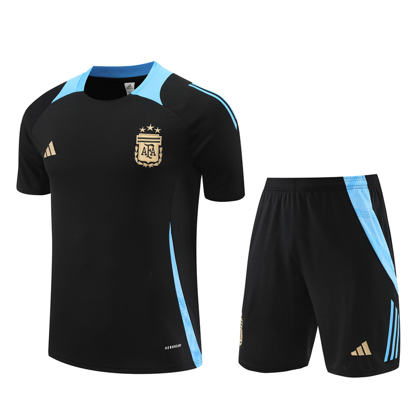 Ensemble d’entraînement court Argentine noir 2024