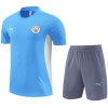 Ensemble d’entraînement court de Manchester City bleu 2024/25