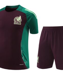 Ensemble d’entraînement court du Mexique bordeaux 2024