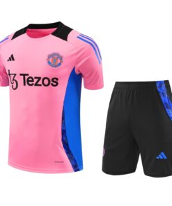 Ensemble d’entraînement court Manchester United rose 2024/25