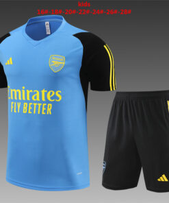 Ensemble d’entraînement court pour enfants Arsenal Bleu 2023/24