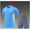 Ensemble d'Entraînement Court pour Enfants Manchester City Bleu 2024/25