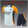 Ensemble d'entraînement court pour enfants Real Madrid bleu clair 2024/25