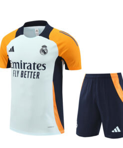 Ensemble d’entraînement court Real Madrid bleu clair 2024/25