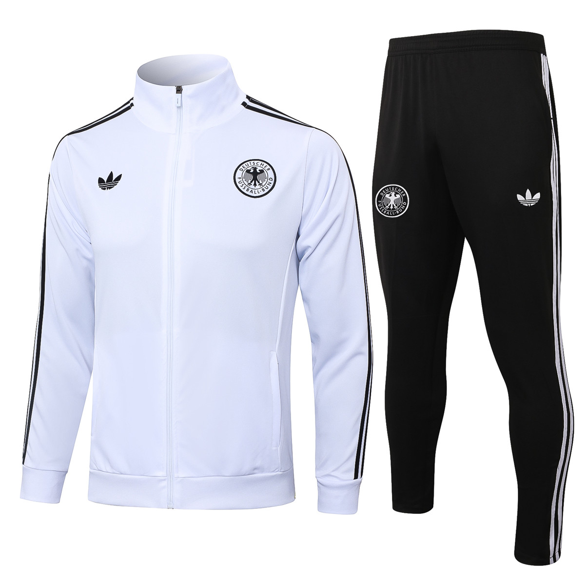 Ensemble d’entraînement d’Allemagne Veste + Pantalon Original Blanc 2024