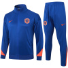 Ensemble d’entraînement des Pays-Bas : Veste et Pantalon Bleu 2024