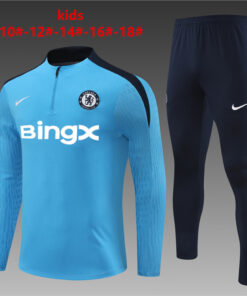 Ensemble d’entraînement enfant Chelsea bleu 2024/25