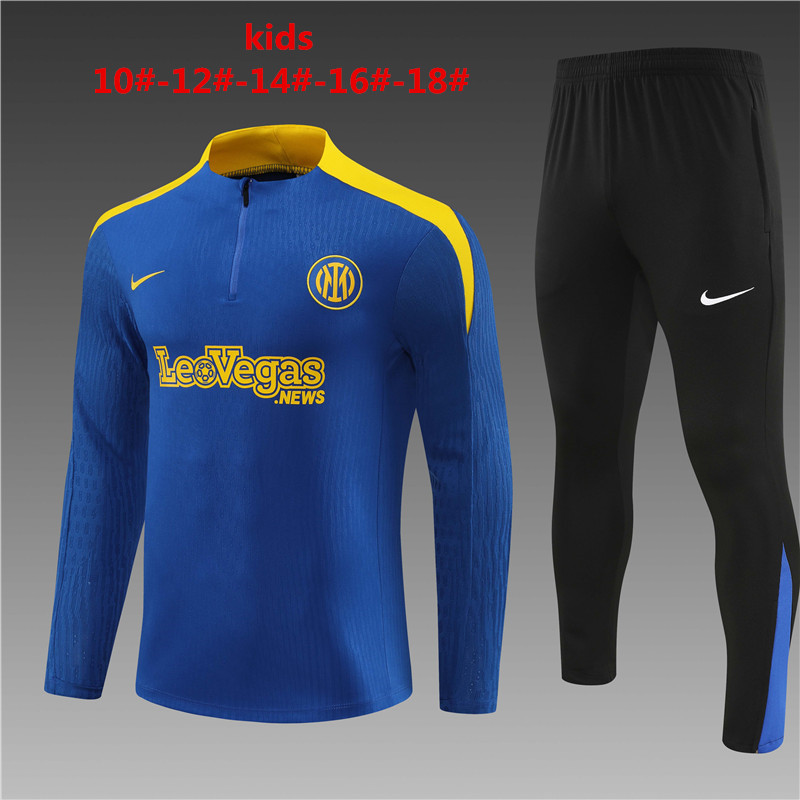 Ensemble d’entraînement enfant Inter Milan bleu 2024/25