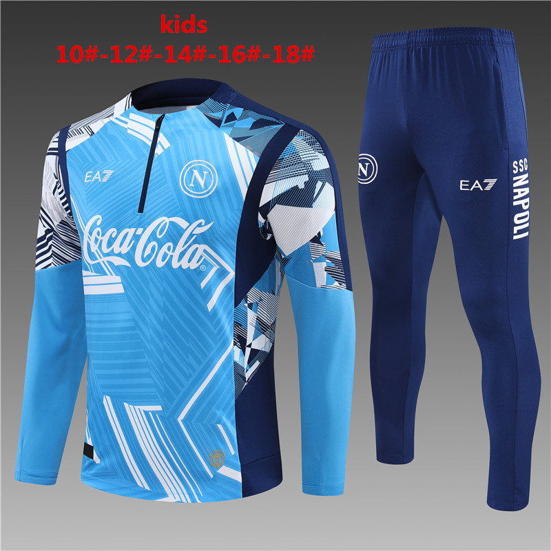 Ensemble d’entraînement enfant Napoli bleu 2024/25