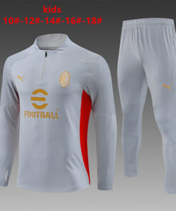 Ensemble d’entraînement enfants AC Milan gris 2024/25