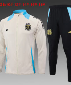 Ensemble d’Entraînement Enfants Argentine Veste + Pantalon Crème 2024