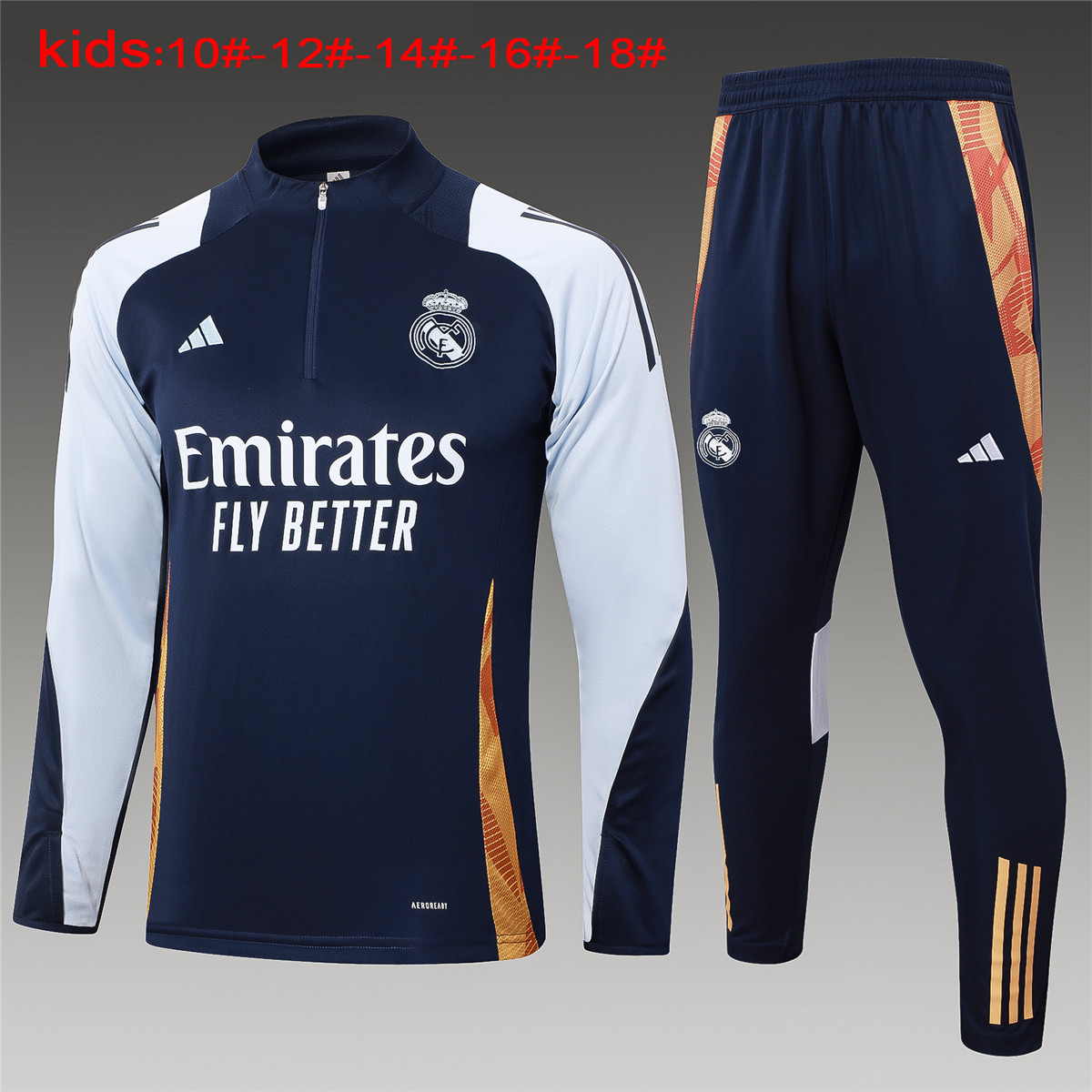 Ensemble d’entraînement enfants Real Madrid Royal 2024/25