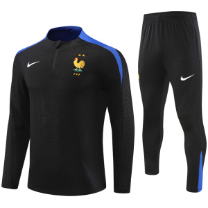 Ensemble d'entraînement France Noir 2024