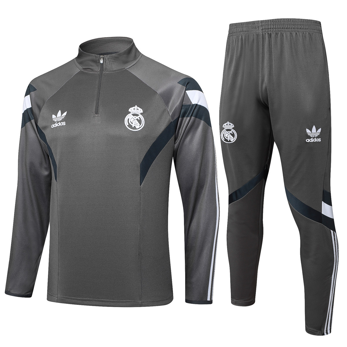 Ensemble d’entraînement gris du Real Madrid 2024/25