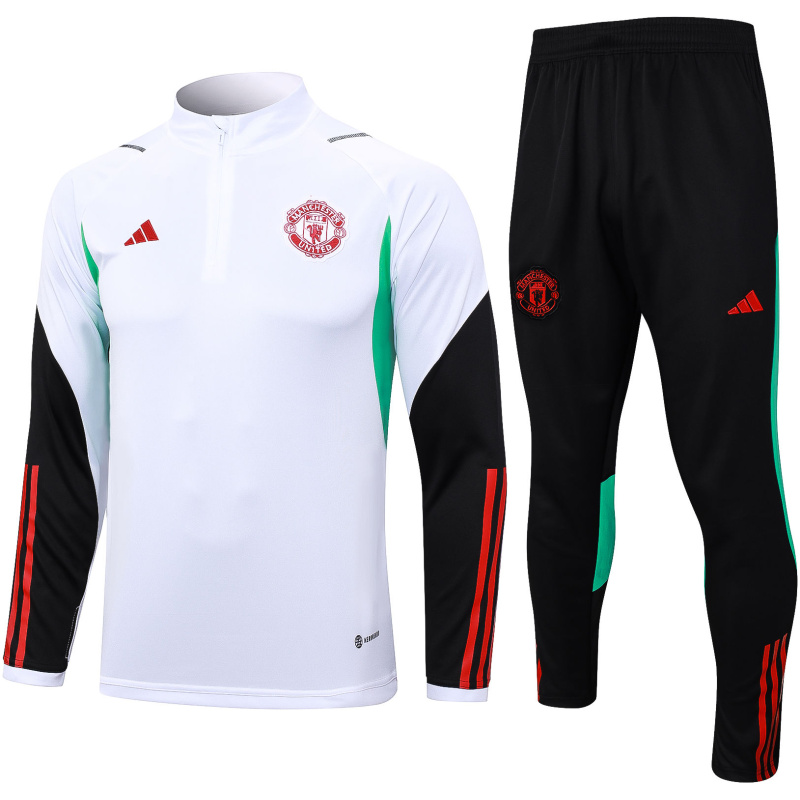 Ensemble d’entraînement Manchester United Blanc – Noir 2023/24